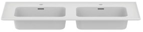 Biała ceramiczna umywalka podwójna 124x46 cm Strada II – Ideal Standard