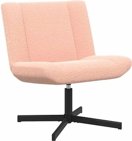 Różowy minimalistyczny fotel obrotowy B5-W26