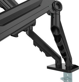 Biurkowy uchwyt na 2 monitory z ramieniem gazowym, 17–32"