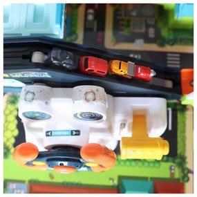 Woopie parking garaż z interaktywną kierownicą + 4 auta