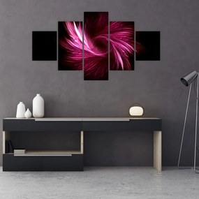 Obraz - różowa abstrakcja (125x70 cm)