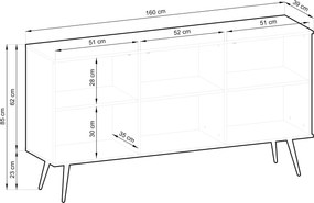 Komoda VENEZIA 160 cm do Salonu Sypialni Beżowy