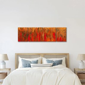 Obraz malowanej abstrakcji (170x50 cm)
