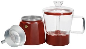 Czerwona kawiarka ze stali nierdzewnej 0,29 l La Cafetiere Verona – Kitchen Craft