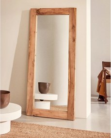 Lustro z drewnianą ramą ścienne 80x180 cm Maden – Kave Home
