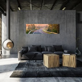 Obraz - Podróż o wschodzie słońca (170x50 cm)