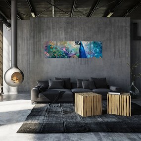 Obraz - Malowanie pawia (170x50 cm)