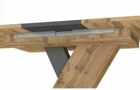 Stół rozkładany EXEL 140(180)x85 dąb artisan/antracyt SIGNAL