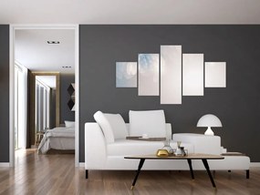 Obraz - Zaśnieżone kwiaty (125x70 cm)