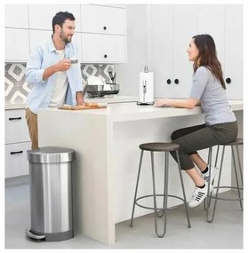 Simplehuman Kosz na śmieci z pedałem 45 l, stalmatowa