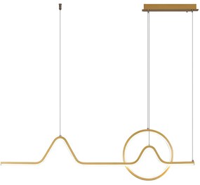 LAMPA WISZĄCA LED LHJ022-CP 120 cm ZŁOTA