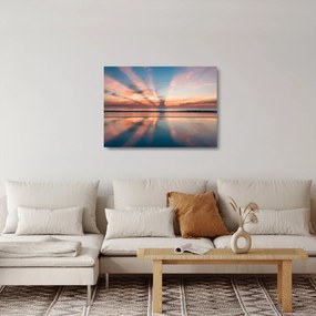 Obraz na szkle promieni słonecznych nad plażą Dayton (70x50 cm)