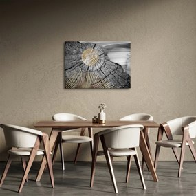 Obraz - Pień drzewa w kolażu (70x50 cm)
