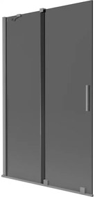Mexen Velar parawan nawannowy 2-skrzydłowy rozsuwany 110 x 150 cm, grafit, gun metal - 896-110-000-41-95