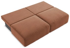 Ceglasta rozkładana/ze schowkiem sofa 216 cm Kalena – Makamii