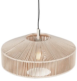 Japandi hanglamp bruin touw 46cm - SveaJapandi Oswietlenie wewnetrzne
