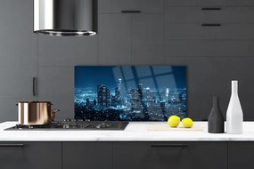 Szkło do Kuchni na Ścianę Rytm Miejskich Ulic