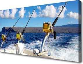 Obraz canvas Spokojny Rejs Wędkarski