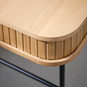 Biurko w dekorze dębu 60x120 cm Nola – Unique Furniture