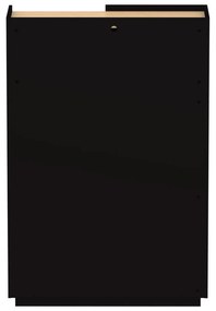 Czarny matowy regał 100x147 cm Nina – TemaHome