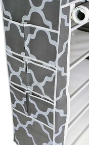 Tekstylna szafka na obuwie z 5 półkami - Larson 5X
