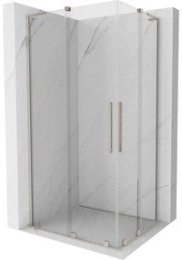 Mexen Velar L Duo kabina prysznicowa rozsuwana 100 x 90 cm, transparent, nikiel szczotkowany - 871-100-090-02-03-97
