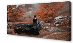 Zdjęcie na płótnie Kobieta w Górach Jesienią