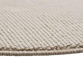 Dywan nowoczesny Helix jednobarwny kremowy 120 cm x 120 cm koło