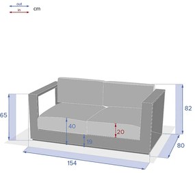 Zestaw aluminiowy dla 7 osób MADRYT (cappuccino)