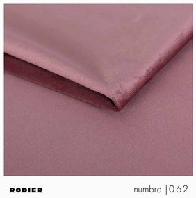 Różowy aksamitny fotel Belle – Rodier