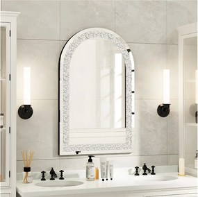 Duże lustro ścienne dekoracyjne lustra ścienne łukowe lustro projekt deco 90x60cm