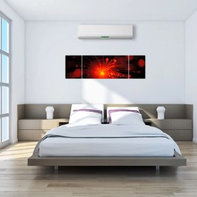 Obraz błyszczącej abstrakcji (170x50 cm)