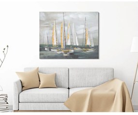 Obraz 100x80 cm Gold Boat – Mauro Ferretti