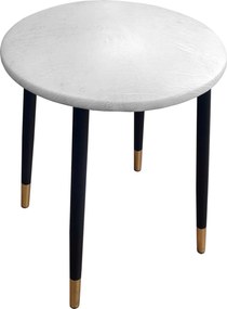 Taboret TRIX stelaż metalowy STOŁEK LOFT : Kolor nogi - Czano-złota stożek, Kolor tkaniny - SKAJ - AL12, Typ tkaniny - Skaj