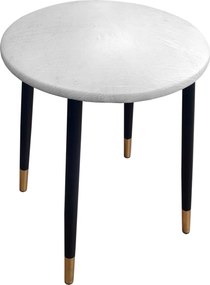 Taboret TRIX stelaż metalowy STOŁEK LOFT : Kolor nogi - Czarno-złota stożek, Kolor tkaniny - SKAJ - AL12, Typ tkaniny - Skaj