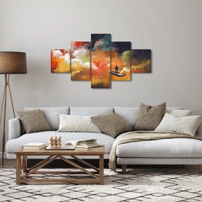 Obraz - człowiek unoszący się w kosmosie (125x70 cm)