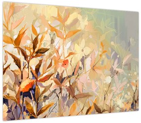 Obraz - Malowane rośliny (70x50 cm)