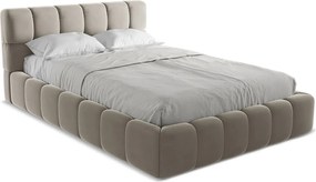 Łóżko 160 x 228 - z weluru - kreci - NALU