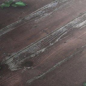 Obraz - Bluszcz (z zegarem) (90x30 cm)