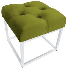 Pufa CHESTERFIELD LOFT ławka postawa biała BL75