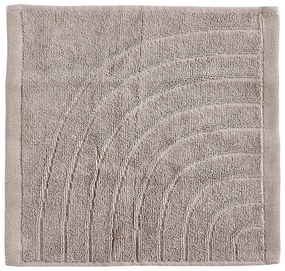 Szarobeżowy bawełniany ręcznik frotte 30x30 cm Time – Zone