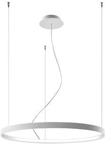 Biała lampa wisząca ring LED S6-K29