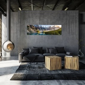 Obraz - Kanada, Park Narodowy Banff, Jezioro Moraine (170x50 cm)