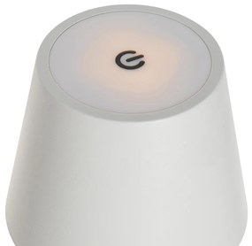 Zewnetrzna Lampa stołowa biała z wbudowanym ściemniaczem i akumulatorem LED IP54 - Murdock Nowoczesny Oswietlenie zewnetrzne