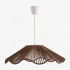Lampa Sufitowa Wisząca Do Użytku Zewnętrznego Z Żelaza I Plecionego Sznurka Kirinda Chocolate - Sklum