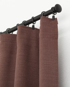 Zasłona BASIC na taśmie marszczącej 140x280cm wrzosowy brąz 1 szt.