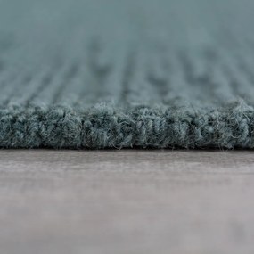 Szaroniebieski wełniany dywan tkany ręcznie 120x170 cm Harris Boucle – Flair Rugs