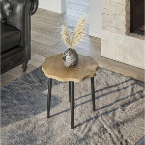 Stolik kawowy dąb 50x50x2.5 ringo