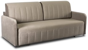Sofa Rozkładana z Funkcją Spania LUMO Dwuosobowa Beżowa Nowoczesna do Salonu