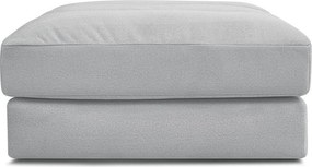 Jasnoszary aksamitny podnóżek Sierra – Bobochic Paris